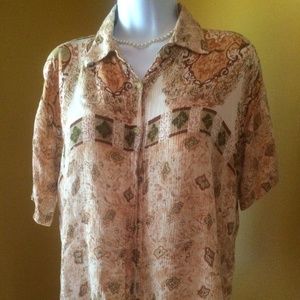 Womens button up blouse Sz S